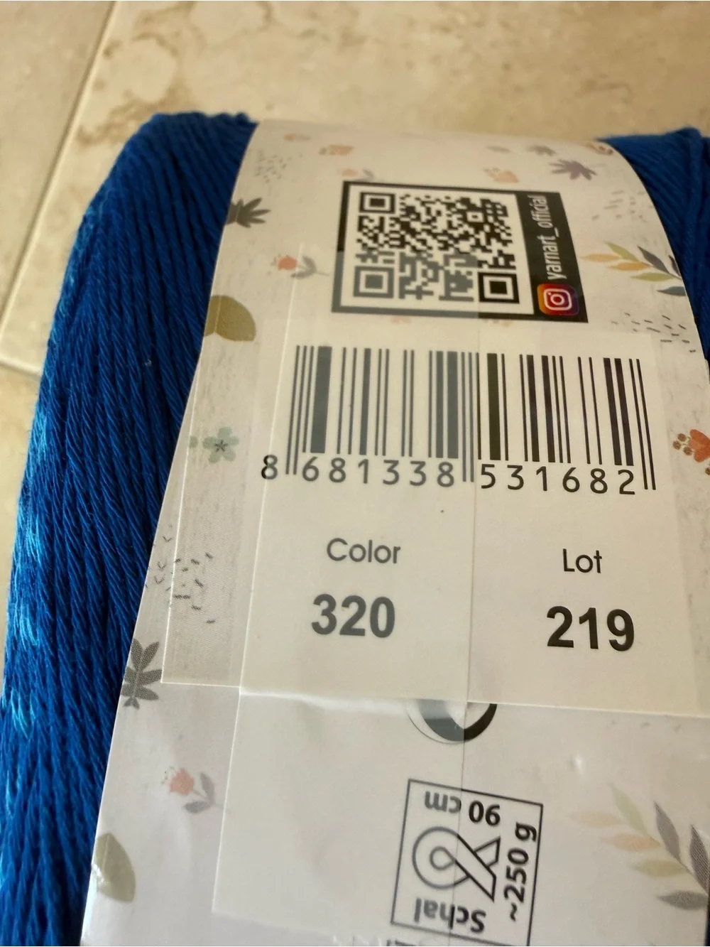 Yarn Art Rosegarden Soft Royal Blue/Green/Yellow Cotton Yarn